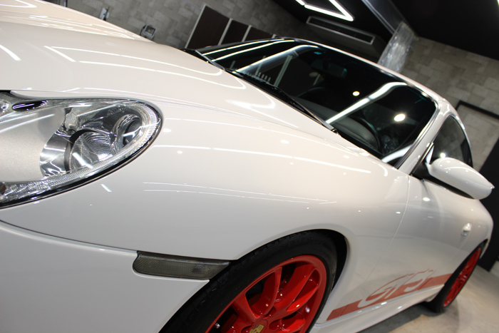 ポルシェ 911 GT3 996 キャララホワイト ヘッドライト